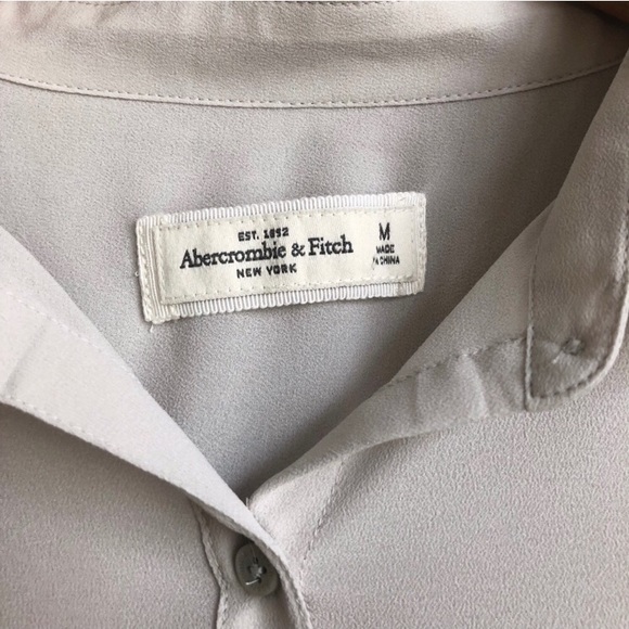 Abercrombie Grey Sequin Button Up - Picture 5 of 5